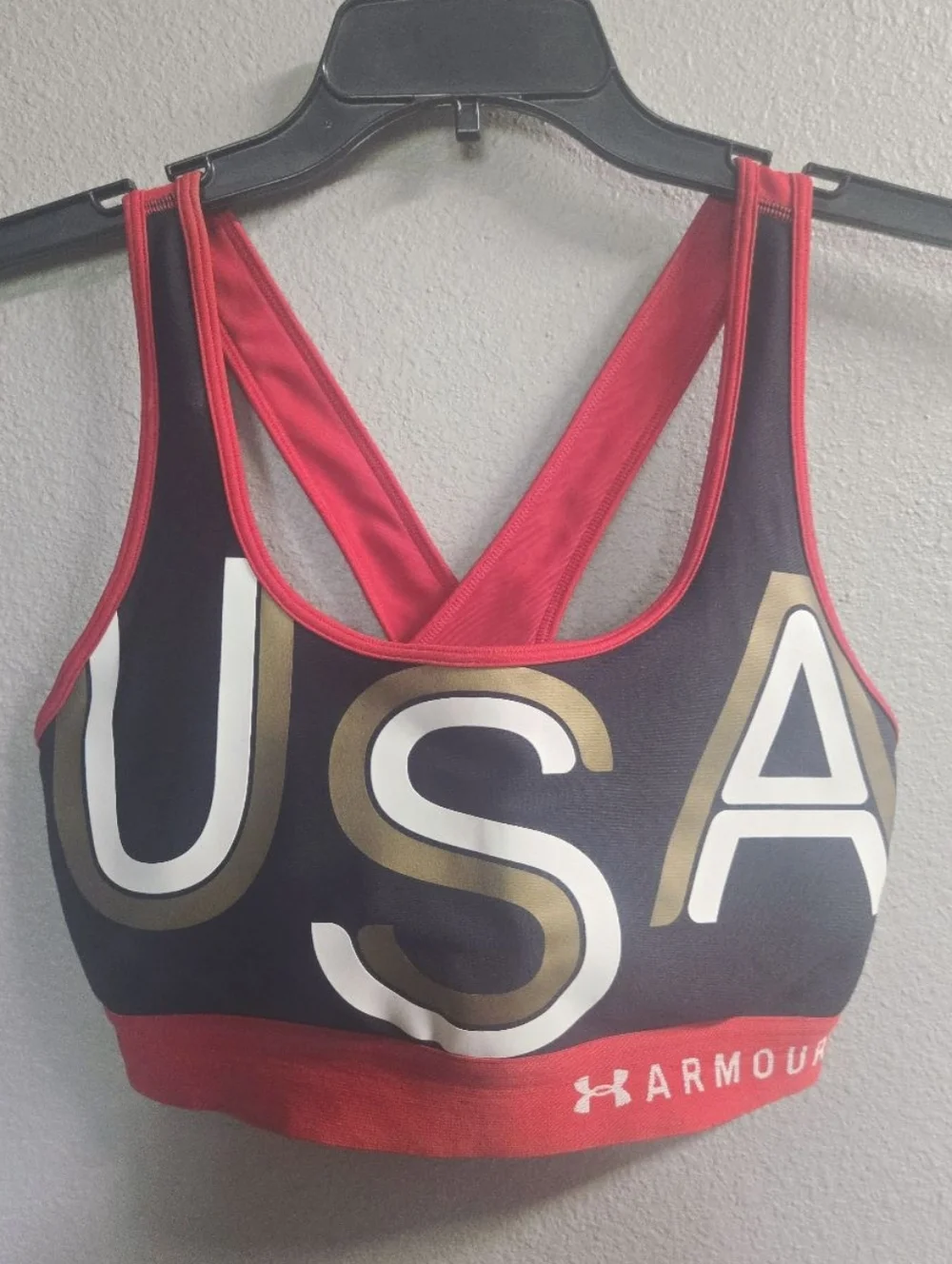 Under Armour USA Printed Sports Bra